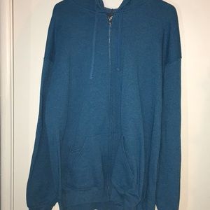 Blue women’s zip up hoodie